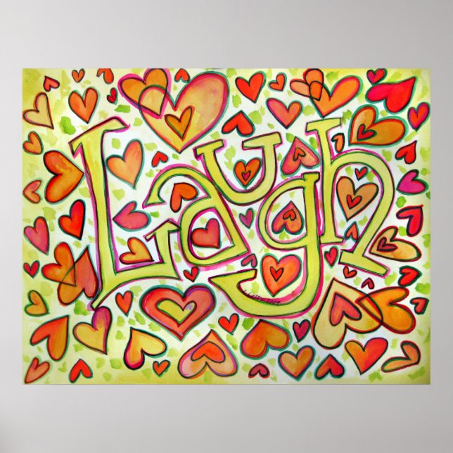 Laugh Print Poster (Framsidan)