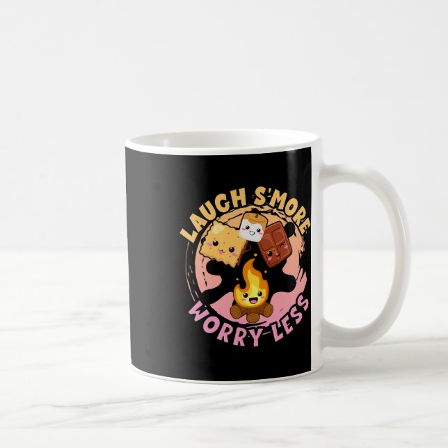 Laugh S'more Worry Less Weekend Clamping Children  Kaffemugg (Höger)