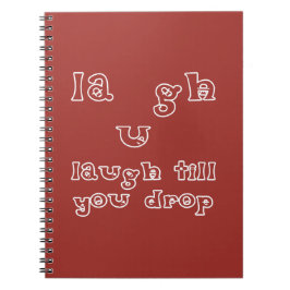 Laugh till dig Släpp Anteckningsbok
