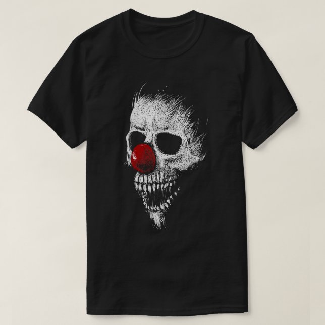 Laugh till döds Killer Clown T Shirt (Design framsida)