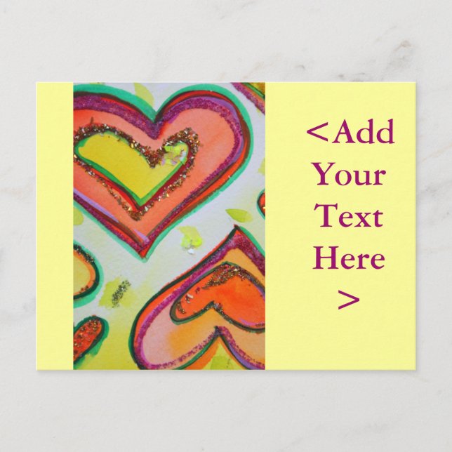 Laugh Two Hearts vycard Vykort (Framsida)