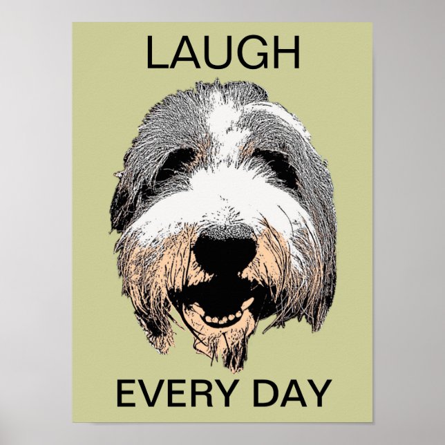 Laugh Varje dag Poster pop Art (Framsidan)