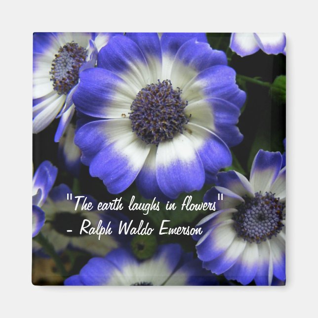 Laugh With Flowers Magnet (Framsidan)