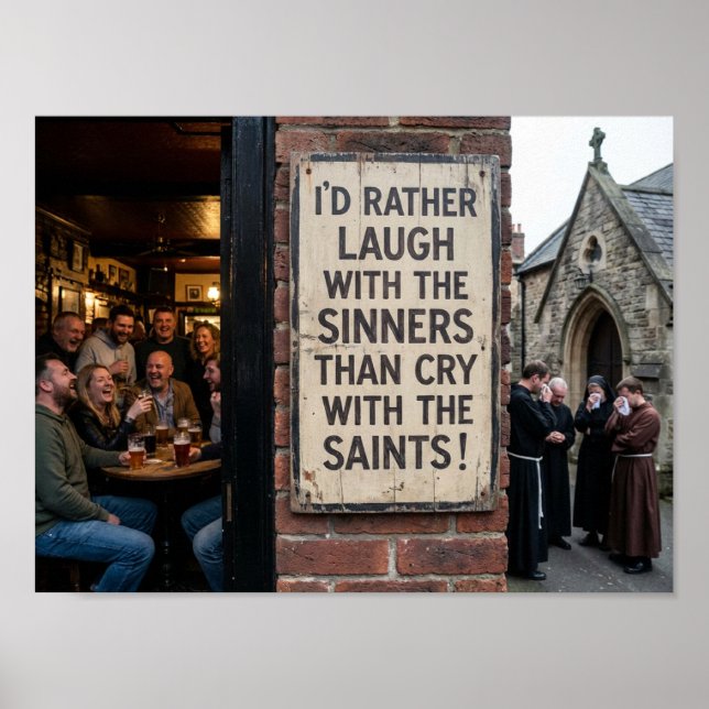 Laugh With the Sinners Poster (Framsidan)