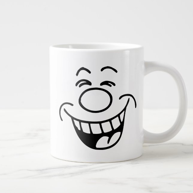 Laughing Ansikte Emoji Jumbo Mugg (Höger)