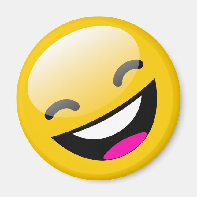 LAUGHING ANSIKTE MAGNET (Framsidan)