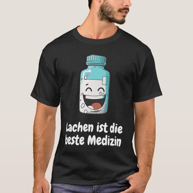 Laughing är den bästa medicinen som skrattar medic t shirt (Framsida)