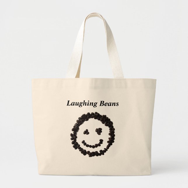 Laughing Beans　トートバッグ Jumbo Tygkasse (Framsidan)