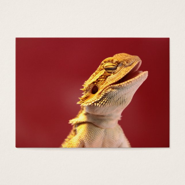 Laughing Bearded Dragon Visitkort (Framsidan)