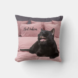 Laughing Black Cat Dekorativ kudde