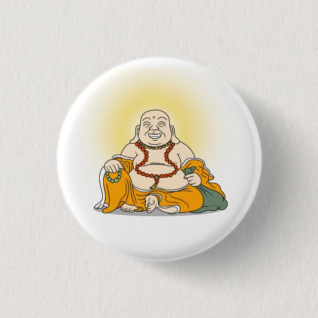 Laughing Buddha Button Knapp (Framsida)