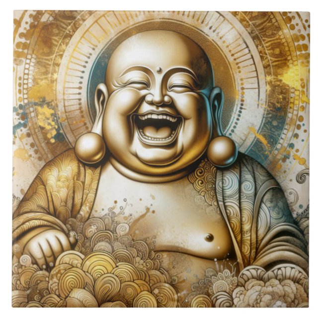 Laughing Buddha Kakelplatta (Framsidan)
