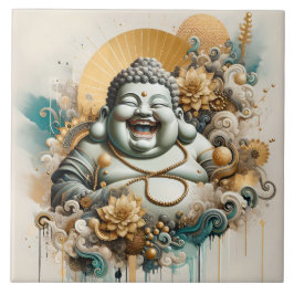 Laughing Buddha Kakelplatta
