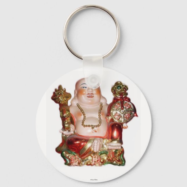 Laughing Buddha Keychain Nyckelring (Framsida)