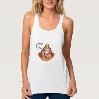Laughing Buddha Linne Med Racerback