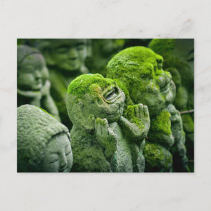 Laughing Buddha Statue Kyoto Japan Photo Vykort