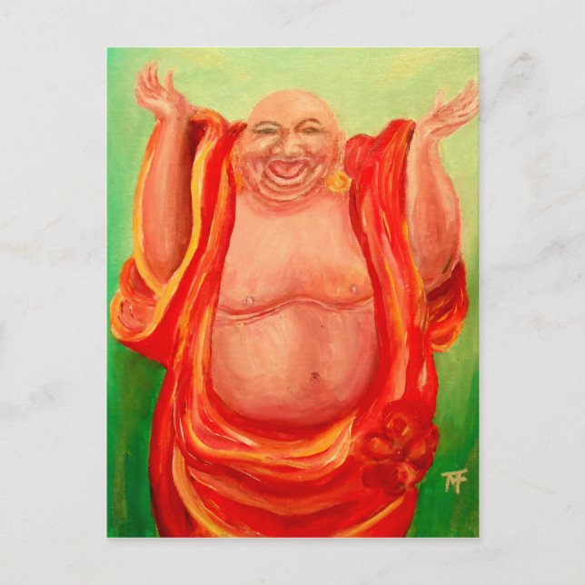 Laughing Buddha Vykort (Framsida)