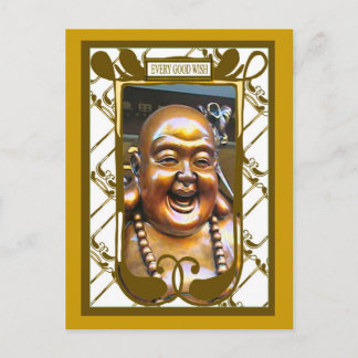 Laughing Buddha Vykort