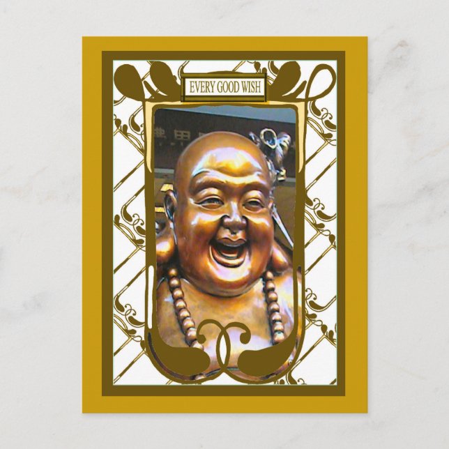 Laughing Buddha Vykort (Framsida)