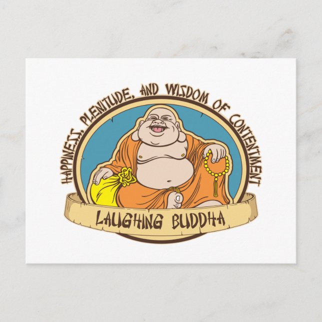 Laughing Buddha Vykort (Framsida)