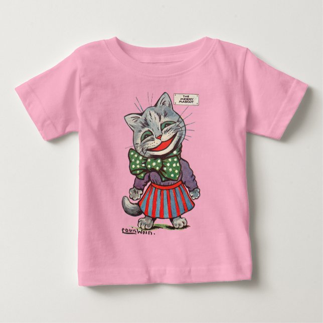 Laughing Cat, Louis Wain T Shirt (Framsida)
