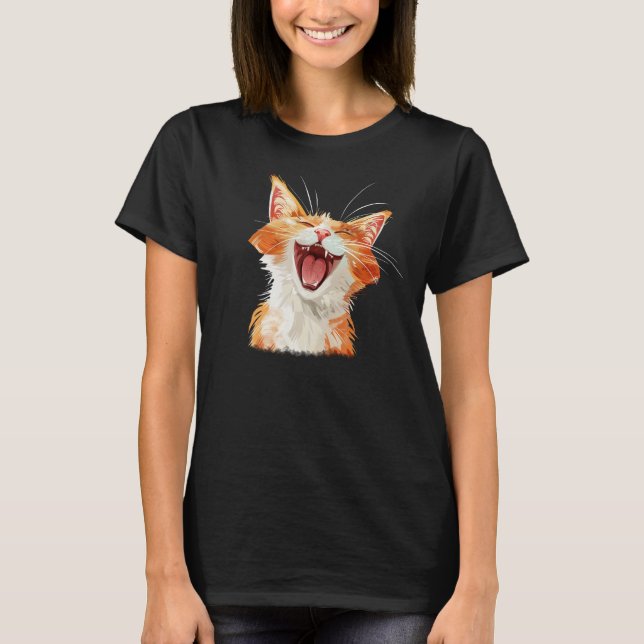 Laughing Cat T-shirt (Framsida)