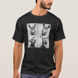 Laughing Donkey Ansikte Quirky Farm Farming Funny T Shirt