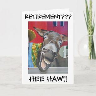 "LAUGHING DONKEY" FÖR ***PENSION*** KORT