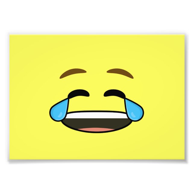 Laughing Emoji Fototryck (Framsidan)