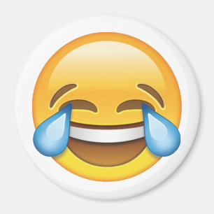 Laughing Gråtande Tårar av Joy emoji Magnet