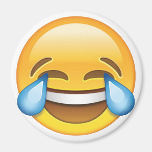 Laughing Gråtande Tårar av Joy emoji Magnet