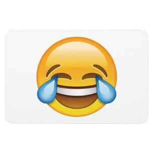 Laughing Gråtande Tårar av Joy emoji Magnet