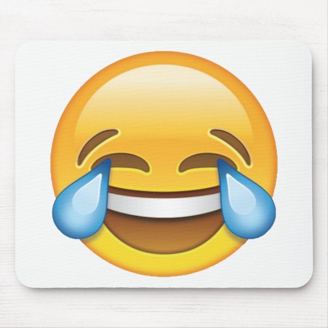 Laughing Gråtande Tårar av Joy emoji Musmatta (Framsidan)