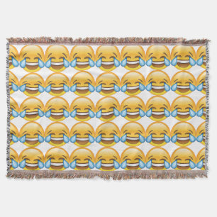 Laughing Gråtande Tårar av Joy emoji Mysfilt