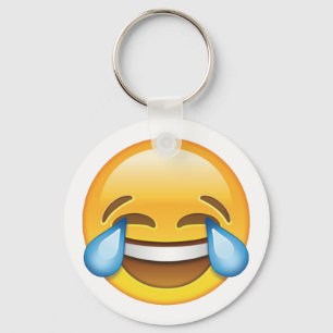 Laughing Gråtande Tårar av Joy emoji Nyckelring