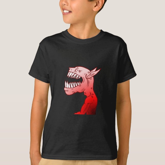 Laughing Halloween Monster T-shirt (Framsida)