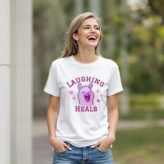 Laughing Heals Cute Llama T Shirt