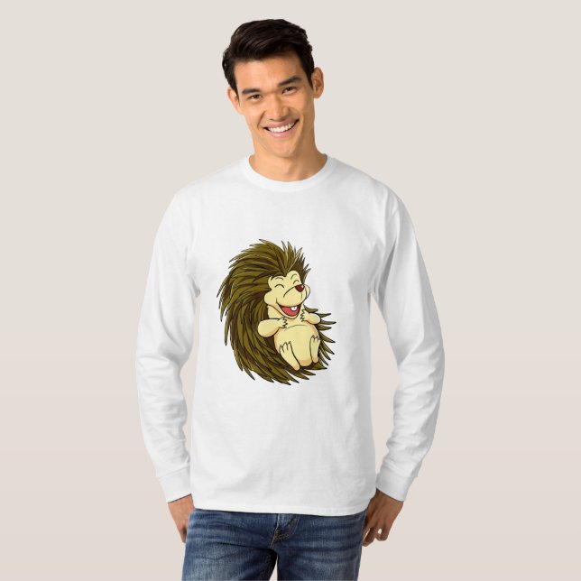 Laughing Hedgehog T Shirt (Hel framsida)