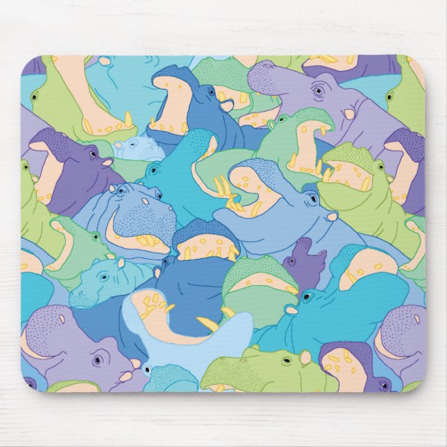 Laughing Hippos - cool colours Musmatta (Framsidan)