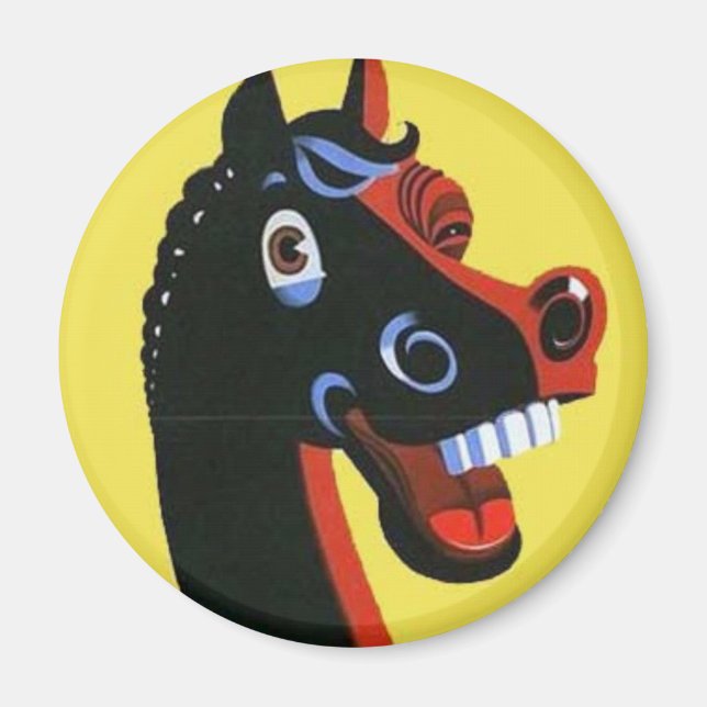 Laughing Horse Magnet (Framsidan)