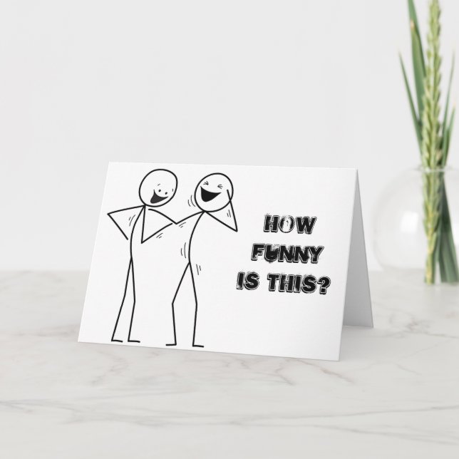 "LAUGHING" HUR FUNNY ÄR DET? DU ÄR **50** KORT (Framsida)