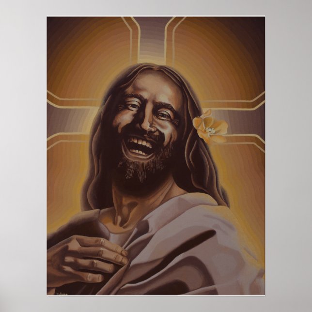 Laughing Jesus poster (Framsidan)