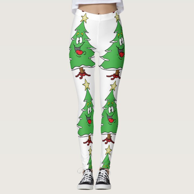 ***LAUGHING JULGRAN*** CHRISTMAS LEGGINGS (Framsida)