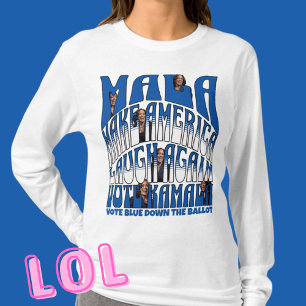 Laughing Kamala Long Sleased T Shirt