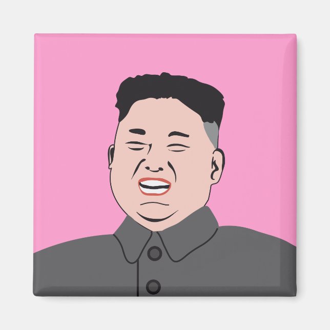Laughing Kim Jong-un Magnet (Framsidan)