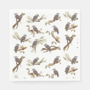 Laughing Kookaburra Australian Bird Eucalyptus Pappersservett