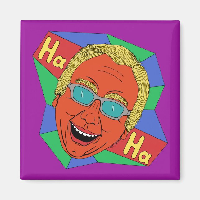 Laughing Man (Artist Self-Porträtt) Magnet (Framsidan)
