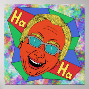 Laughing Man (Artist Self-Porträtt) Poster