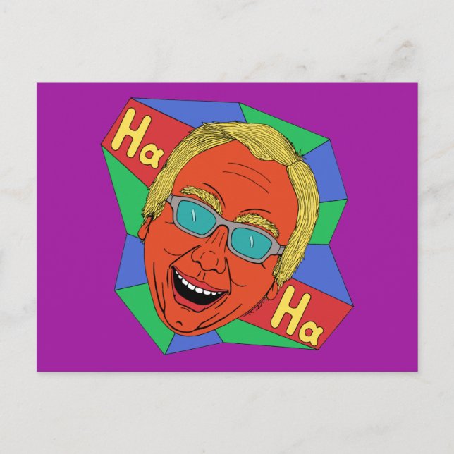 Laughing Man (Artist Self-Porträtt) Vykort (Framsida)