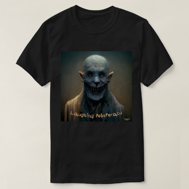 Laughing Nosferatu T Shirt (Design framsida)